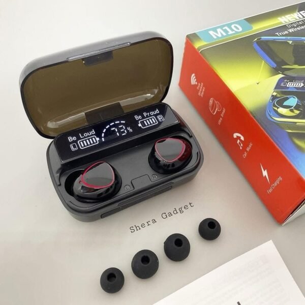 M10 tws Wireless Earphone Touch Bluetooth Earplug In Ear Stereo Sport Headsets cvc8.0 Digital Display - Image 4
